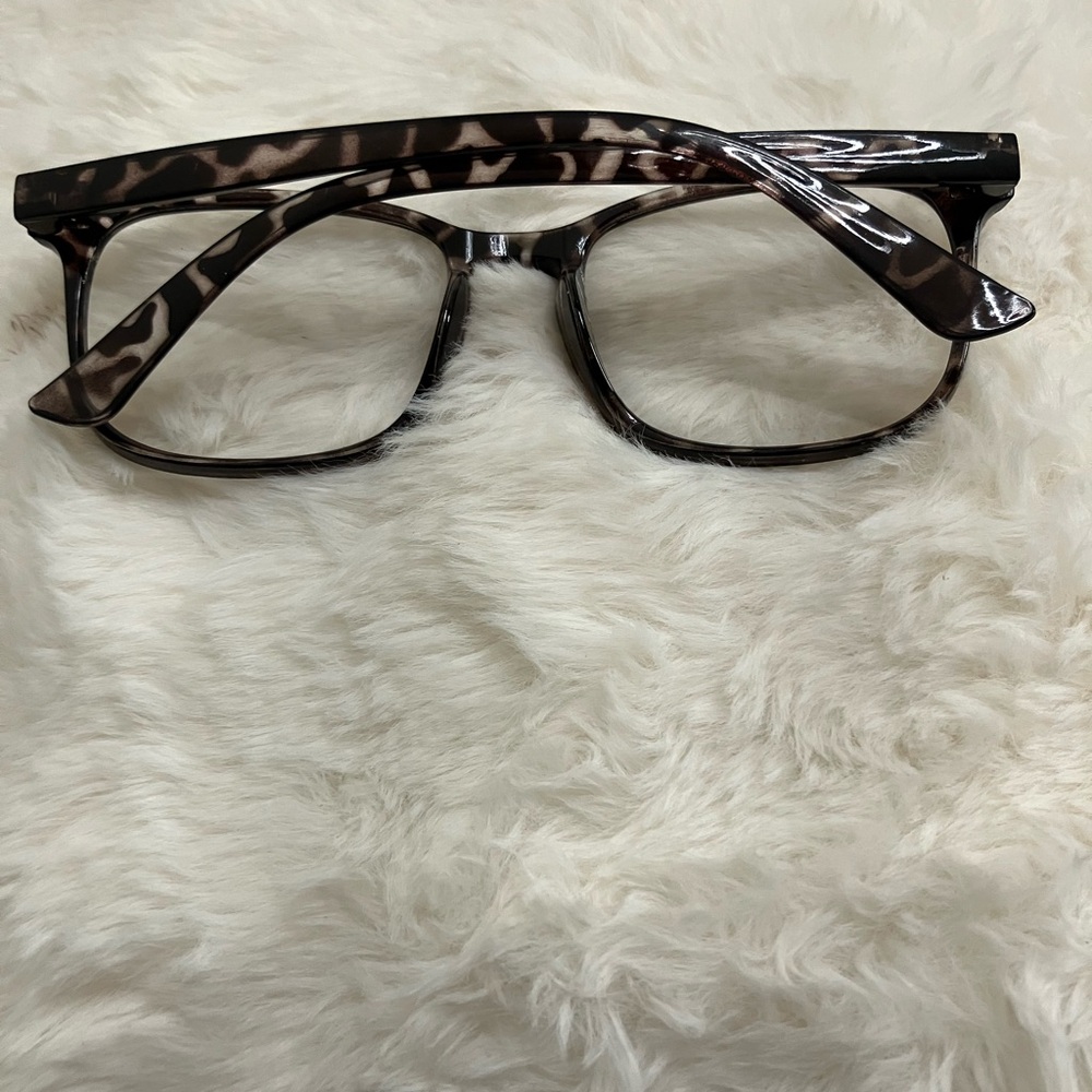 Rectangular Leopard Glasses Brown Pattern - Picture 6 of 10